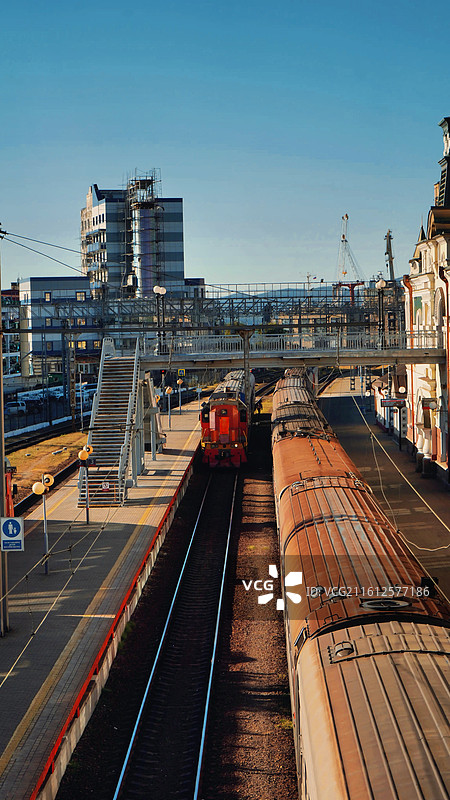 电影既视感的俄罗斯符拉迪沃斯托克火车站(2)图片素材