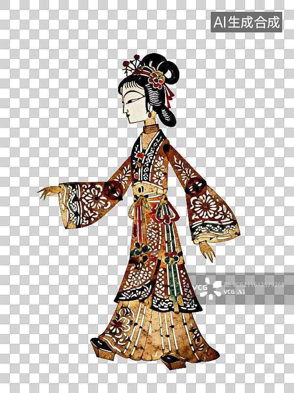 【AI数字艺术】免扣元素皮影戏人物角色图片素材