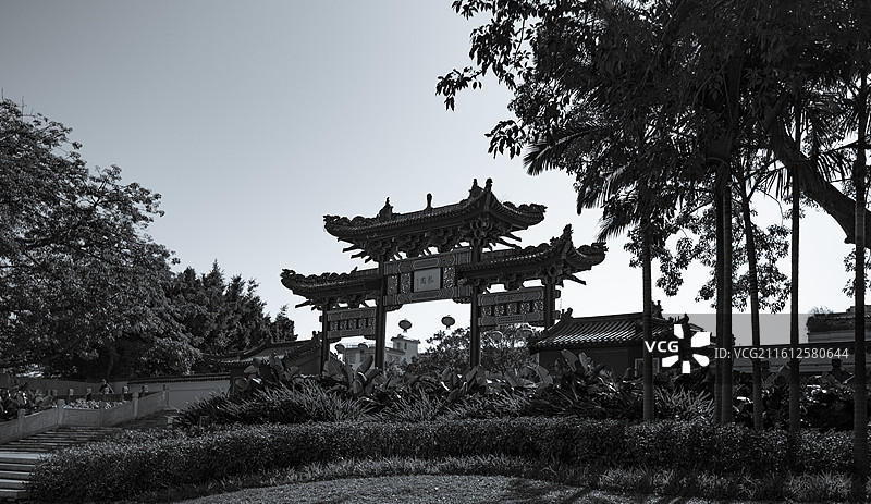 龙园的门楼图片素材