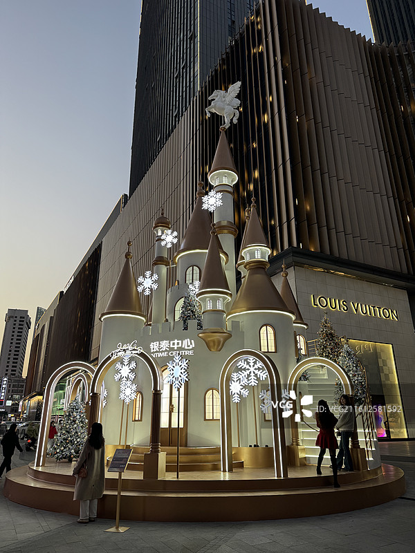 合肥银泰中心圣诞节装饰图片素材