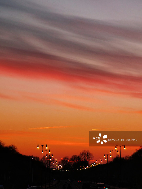 哈尔滨太阳岛的落日图片素材