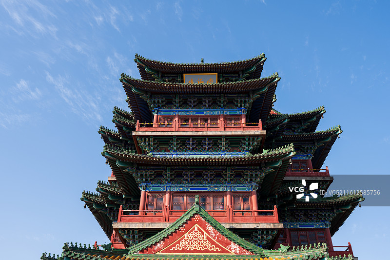 南京阅江楼：江南第一楼的壮丽风姿图片素材