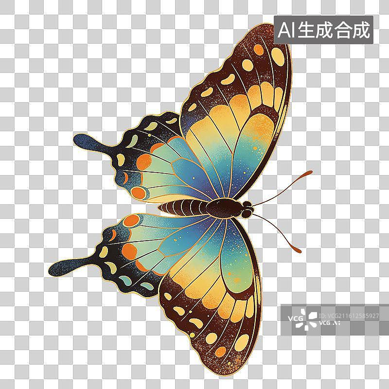 【AI数字艺术】蝴蝶插画图片素材