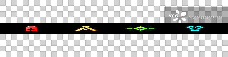 带有回收标志的太阳能电池垃圾袋图片素材