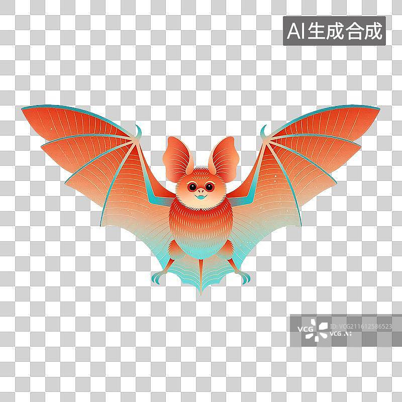 【AI数字艺术】蝙蝠插画图片素材