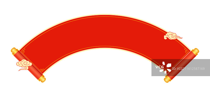 中国风卷轴画图片素材