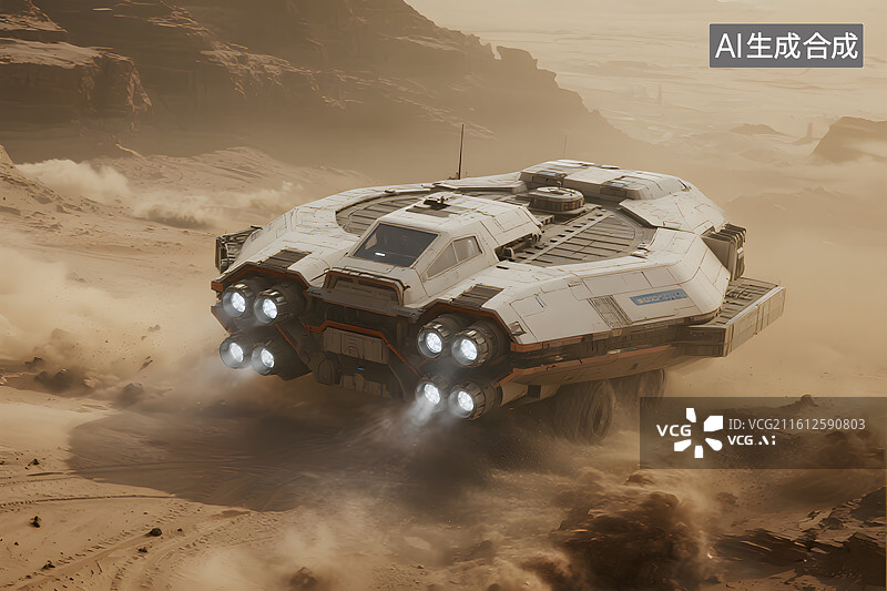 【AI数字艺术】未来星际探索场景图片素材