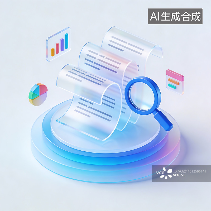 【AI数字艺术】数据探索台设计图片素材