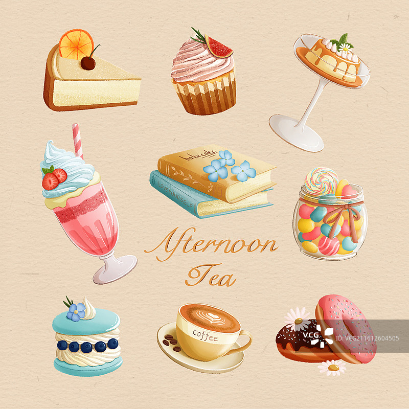 蛋糕甜品烘焙小点心图片素材