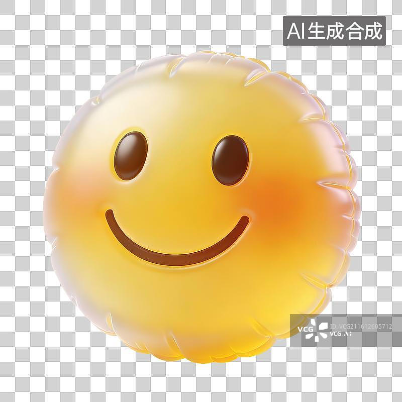 【AI数字艺术】3D膨胀风emoji表情图片素材