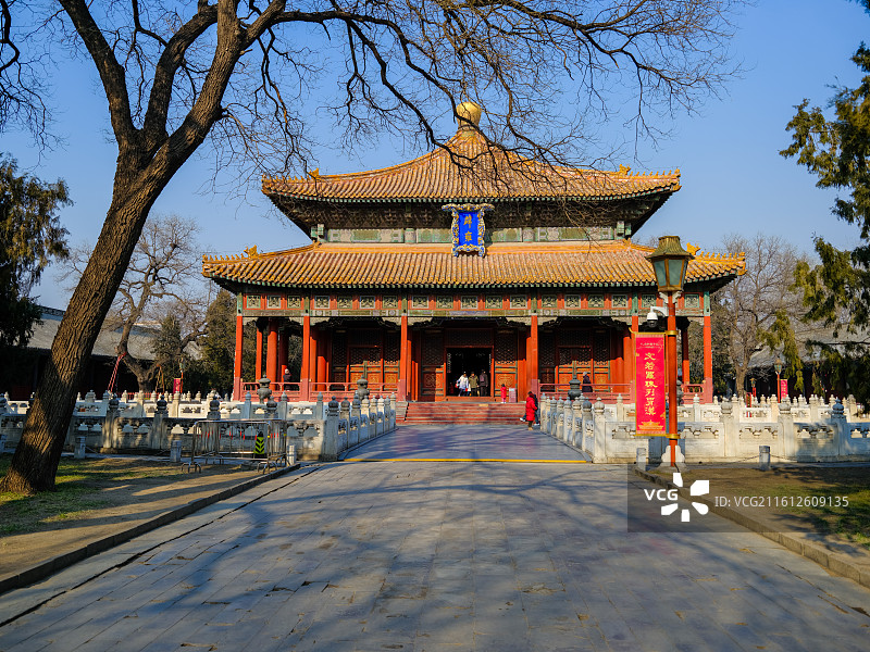 北京孔庙和国子监博物馆-国子监-辟雍图片素材