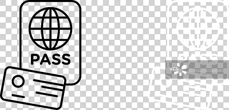 个人证件图标集 国际图片素材