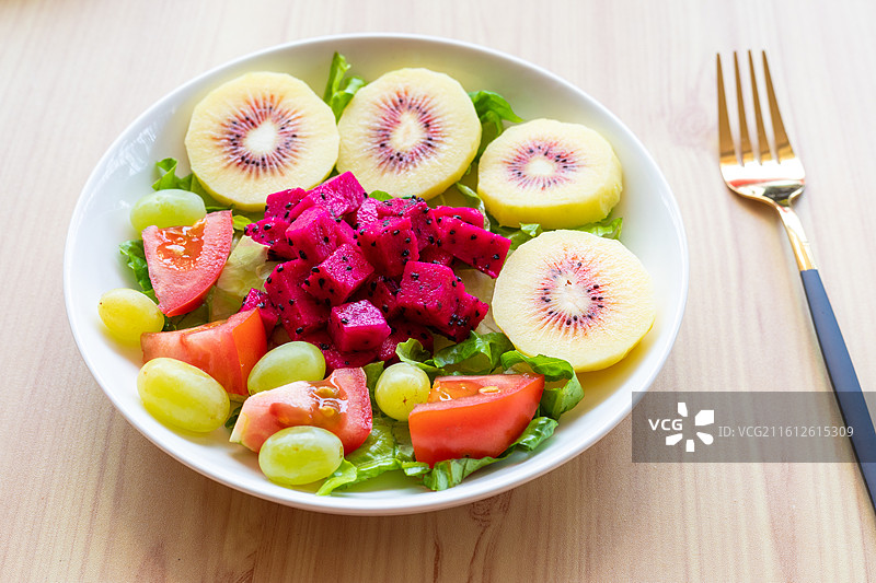 健康轻食果蔬沙拉图片素材