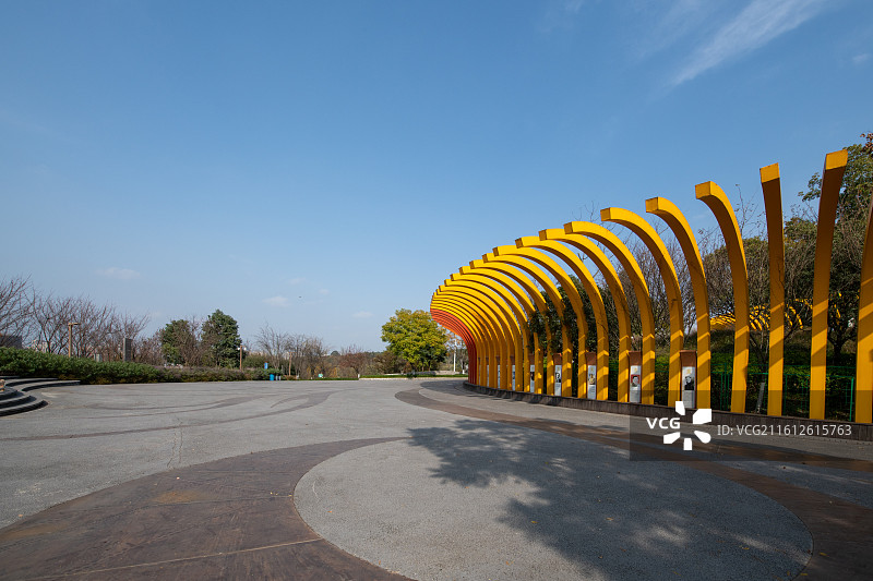 成都露天音乐公园音乐长廊图片素材