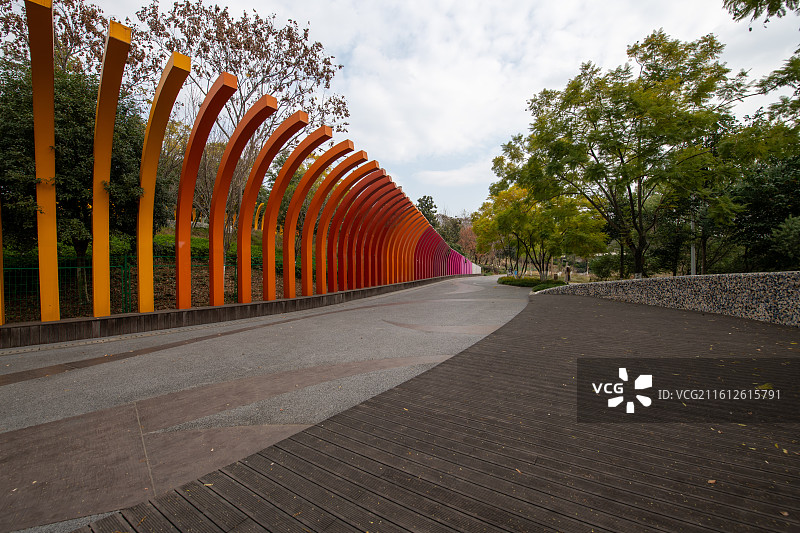 成都露天音乐公园音乐长廊图片素材