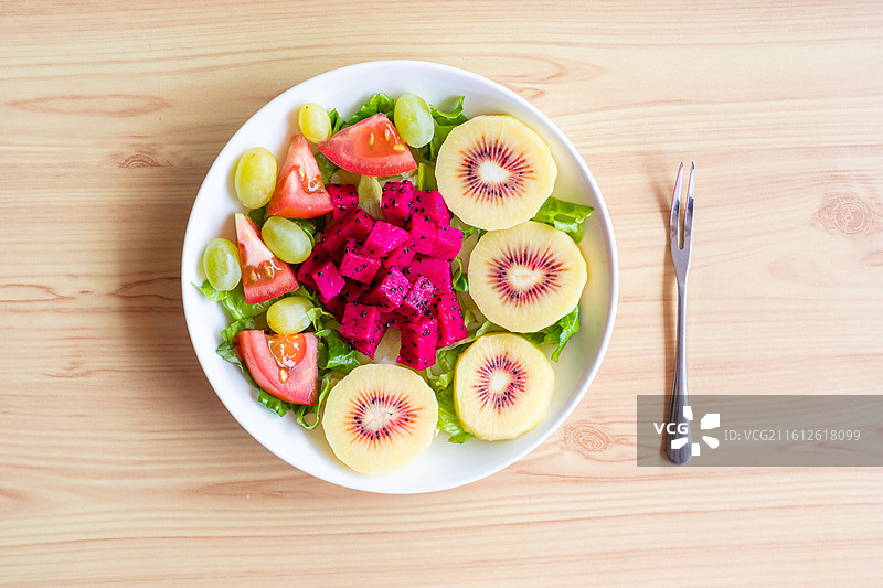 健康轻食果蔬沙拉图片素材