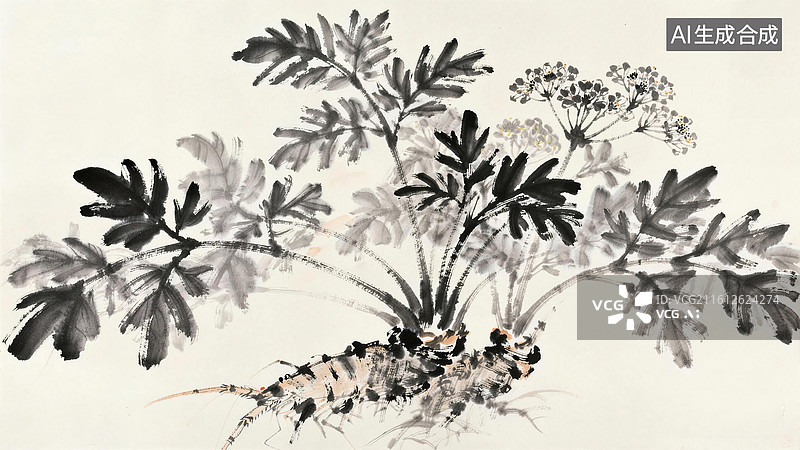 【AI数字艺术】川芎特写图片素材