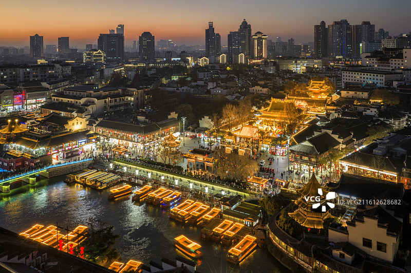 夫子庙秦淮风光带图片素材