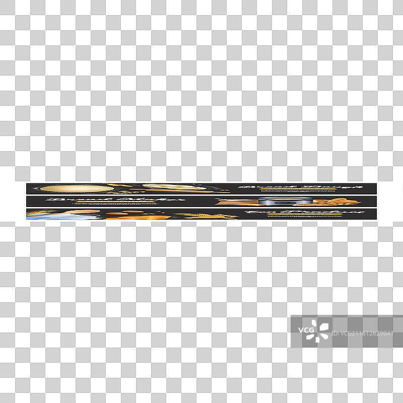 面包横幅集合图片素材