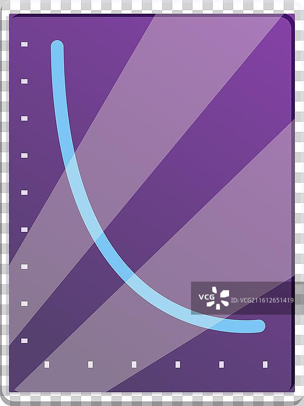 交互式触摸屏显示下降的图表图片素材