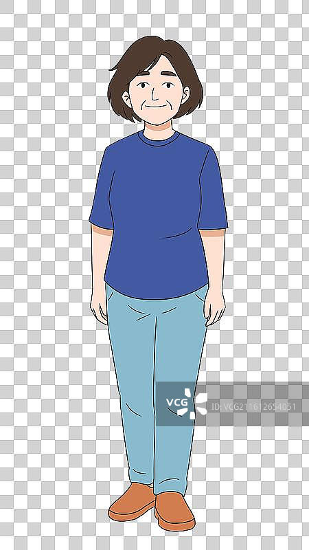 乡下乡民农村乡村乡村振兴普通人站姿生活方式人类卡通插画图片素材