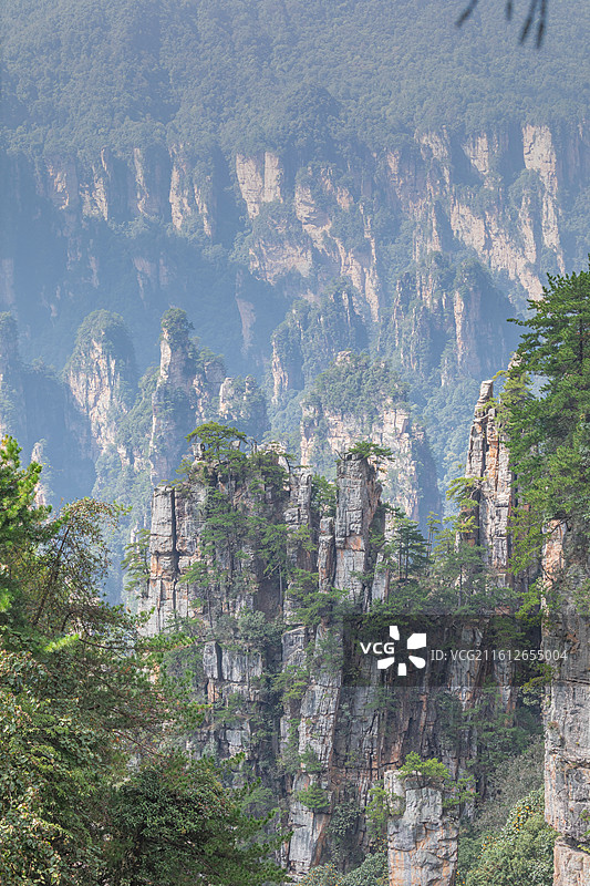 张家界国家森林公园御笔峰壮美景观图片素材