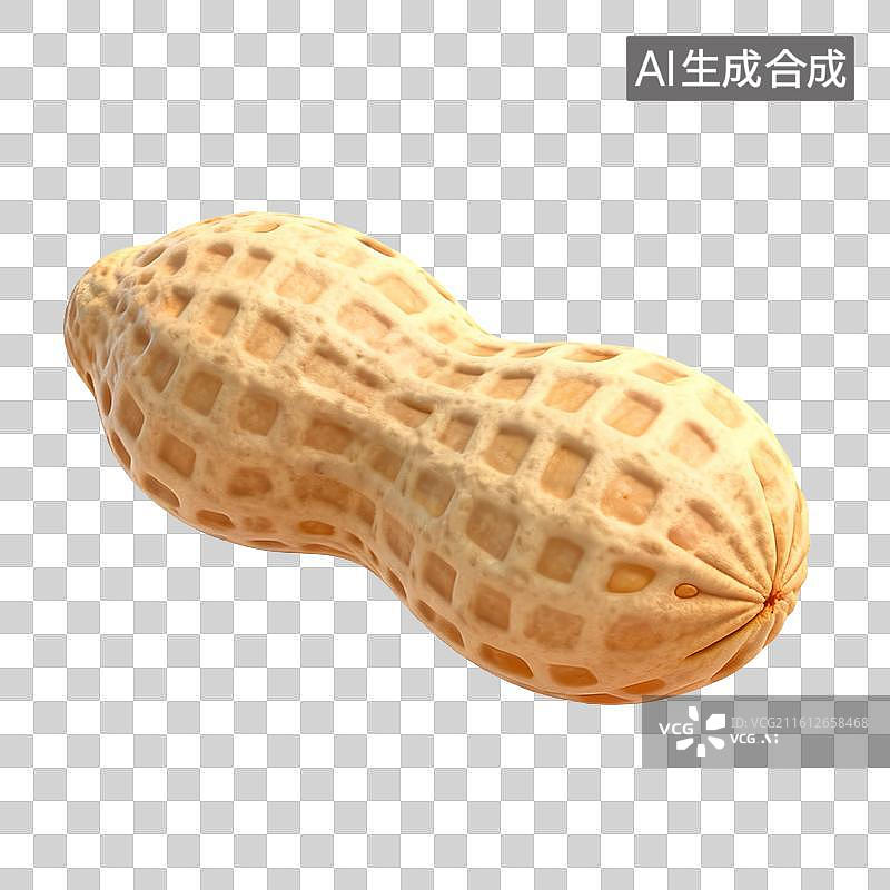 【AI数字艺术】带壳花生3D渲染图图片素材