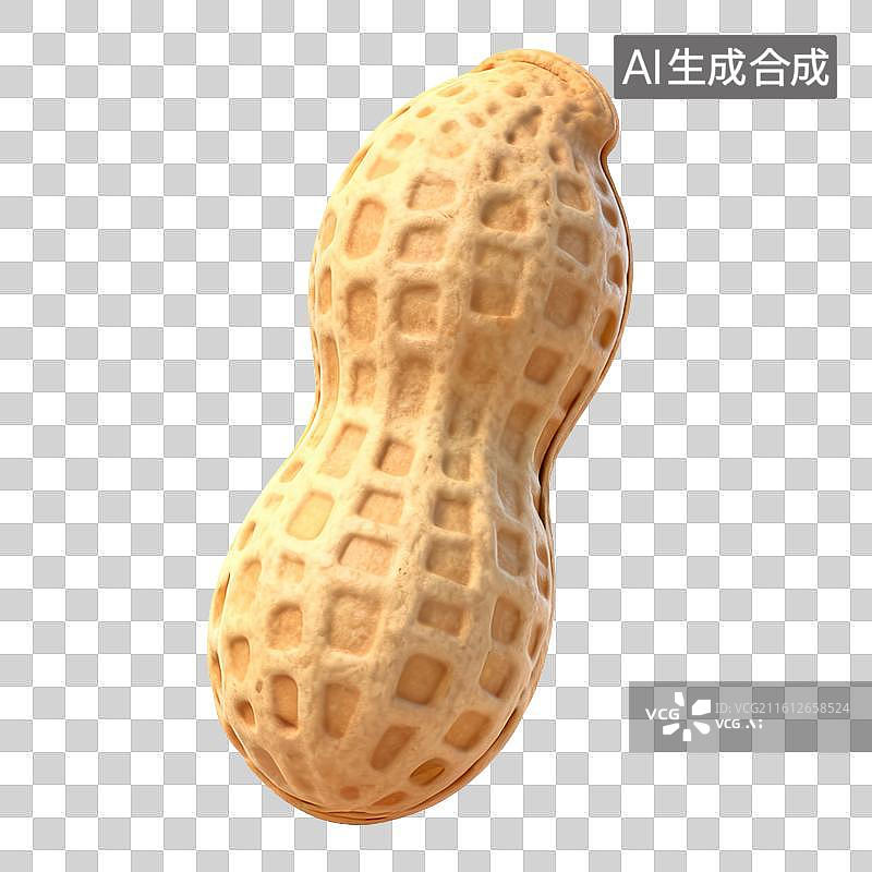 【AI数字艺术】带壳花生3D渲染图图片素材