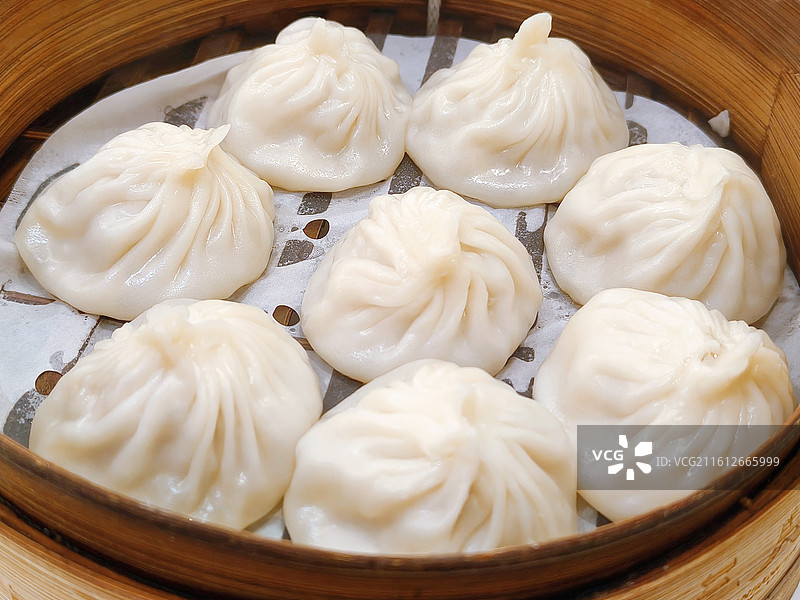 鲜肉小笼包图片素材
