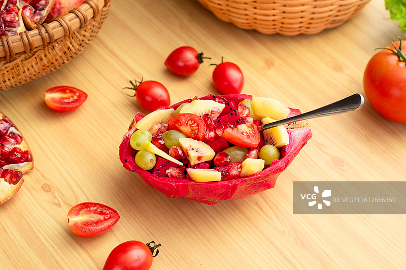 健康轻食果蔬沙拉图片素材