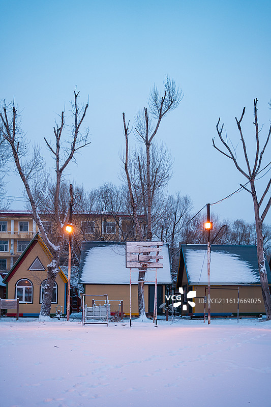 哈尔滨·船厂雪地球场图片素材