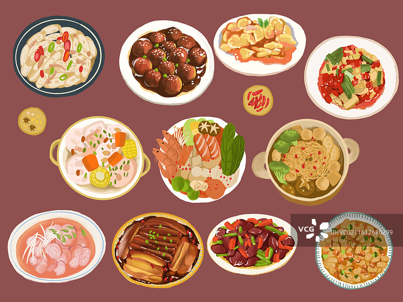 过年大餐图片素材