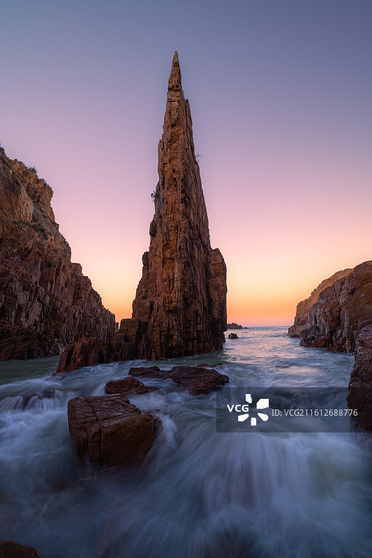 福建宁德霞浦迪拜塔礁石图片素材