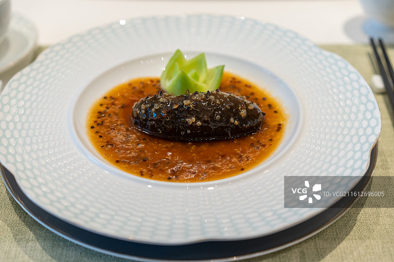 美食 大连海参 辽参 藜麦扣大连海参图片素材