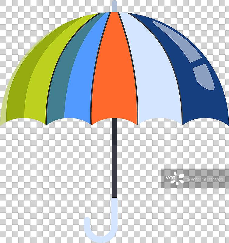 雨伞在白背景下遮挡雨水图片素材