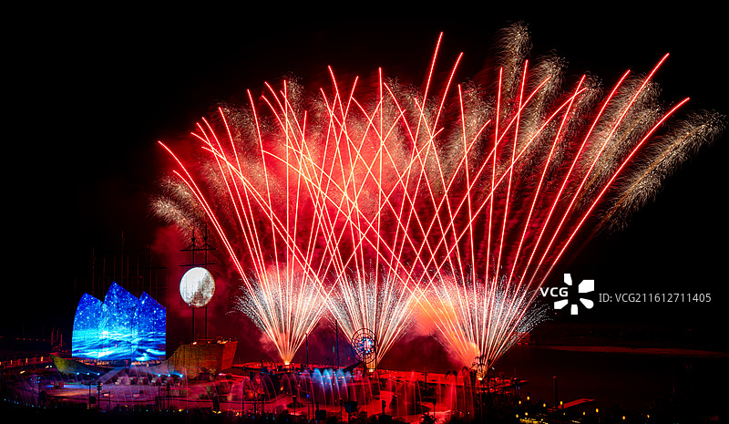 北海海丝首港烟火晚会（2025.12.27）图片素材