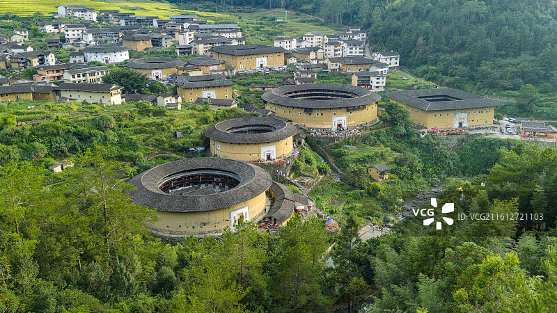福建初溪土楼图片素材