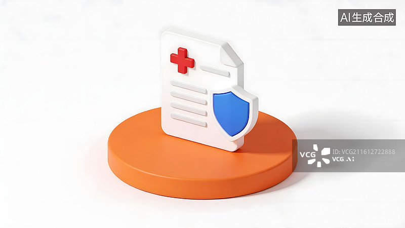 【AI数字艺术】医疗保障图标设计图片素材