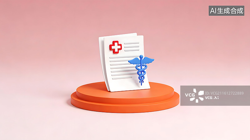 【AI数字艺术】医疗图标展示图片素材
