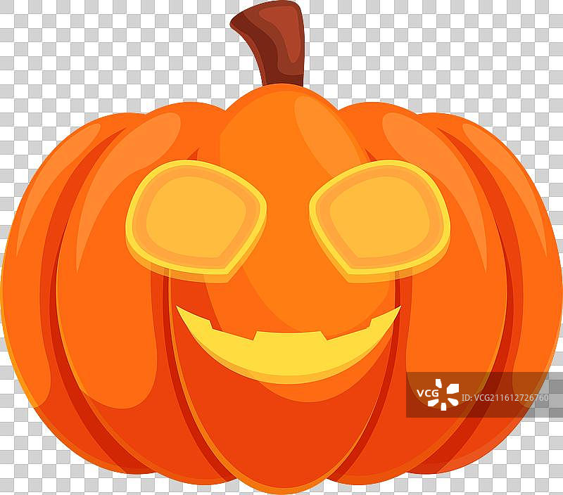 雕刻的南瓜在万圣节发出光芒图片素材