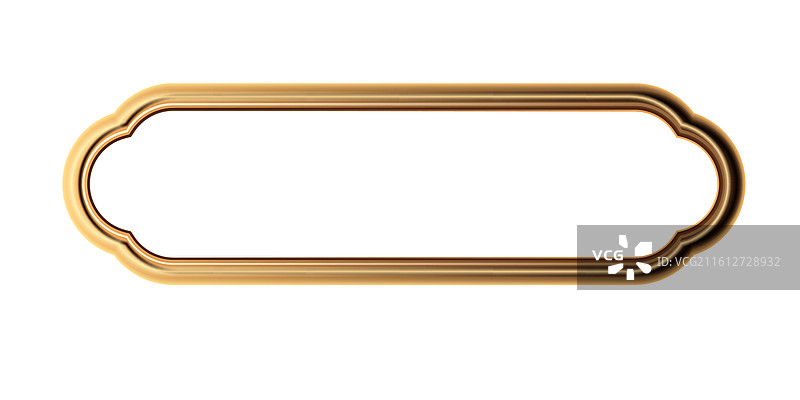 华丽黑金边框元素图片素材