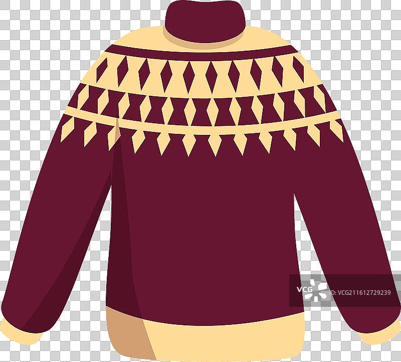 带有斯堪的纳维亚图案的暖冬毛衣图片素材