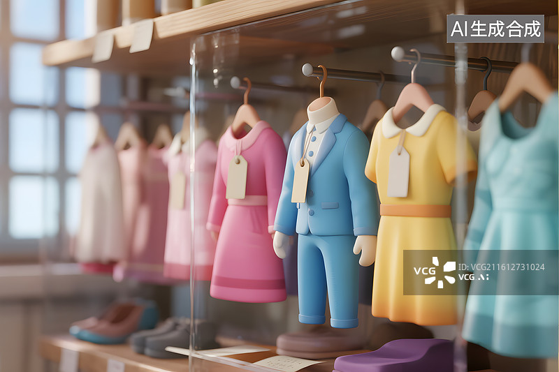 【AI数字艺术】衣柜收纳图片素材