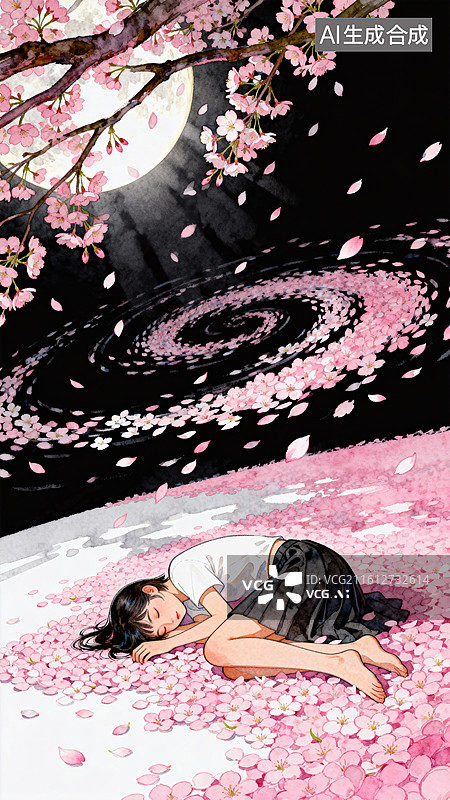 【AI数字艺术】3月世界睡眠日创意插画图片素材