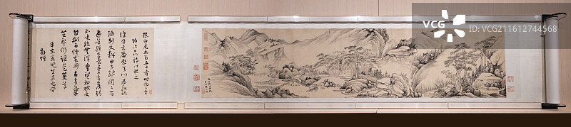 明 杨文骢 为陈白庵作山水卷 上海博物馆图片素材