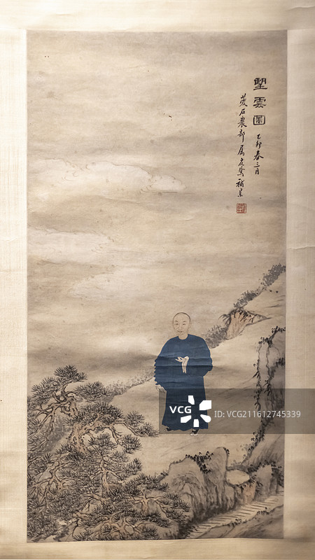 程庭鹭 望云图 南京博物院图片素材