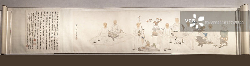 胡洤 吴中七老图卷 南京博物院图片素材