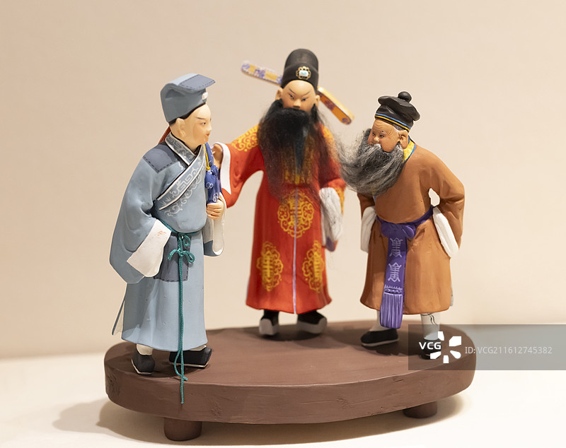 珍珠塔 投亲 惠山泥人 南京博物院图片素材