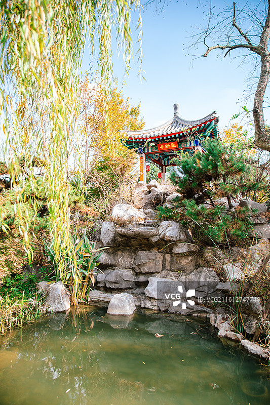 安徽合肥骆岗中央公园 园博园济南展园图片素材