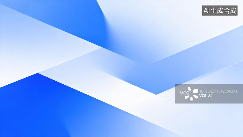 【AI数字艺术】蓝色几何抽象图案图片素材